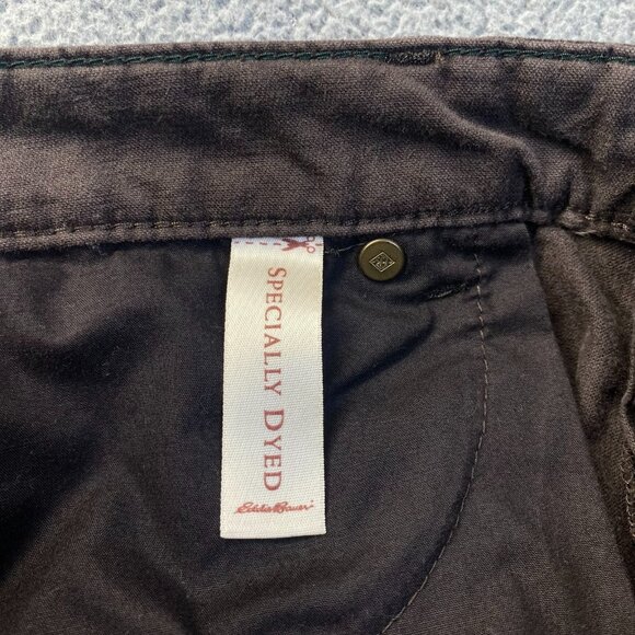 Eddie Bauer Women's Curvy Fit Brown Corduroy Pants Stretch Size 10 Bootcut - Picture 12 of 14